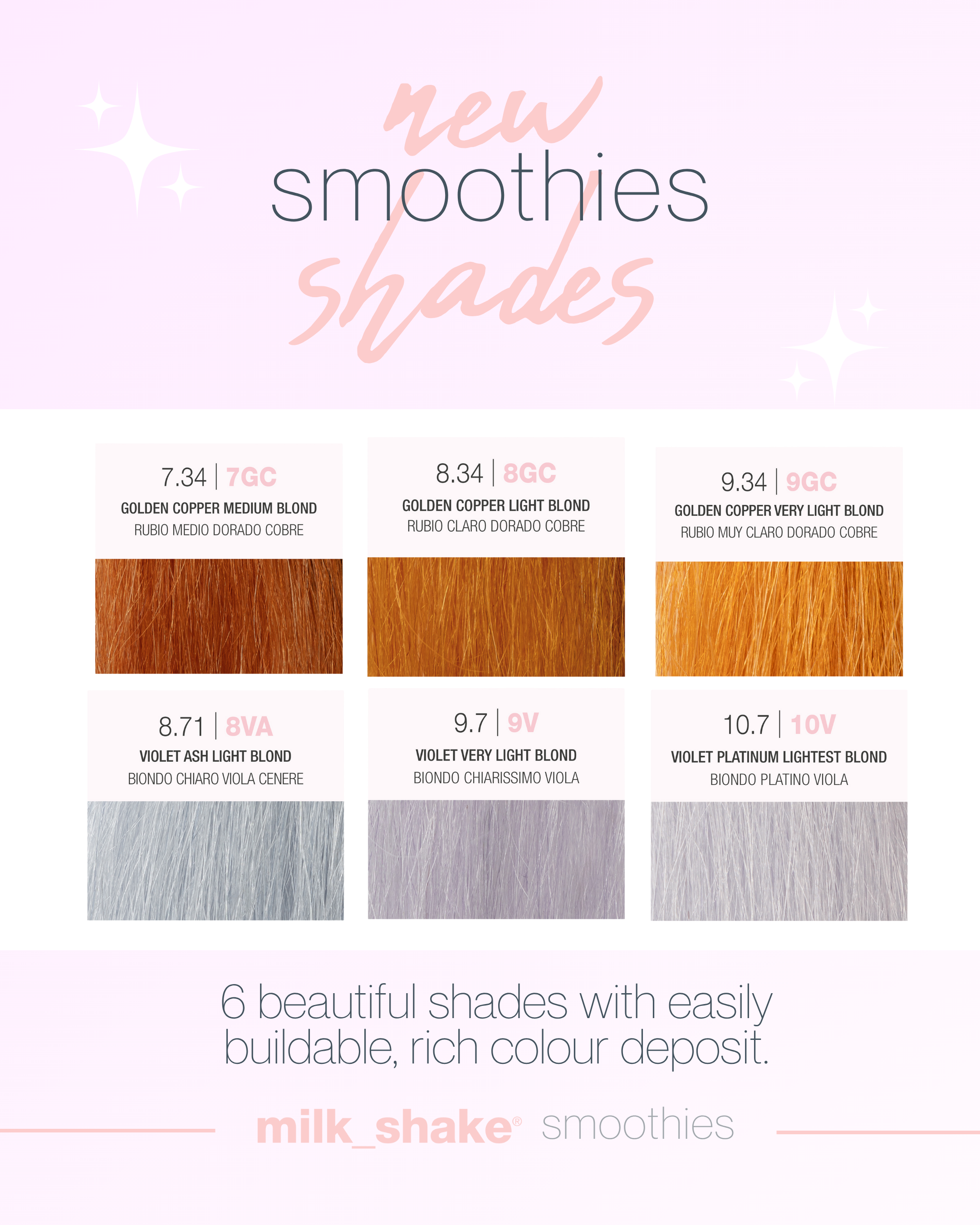 6 BRAND NEW trend setting Smoothie Shades - Intro Deal