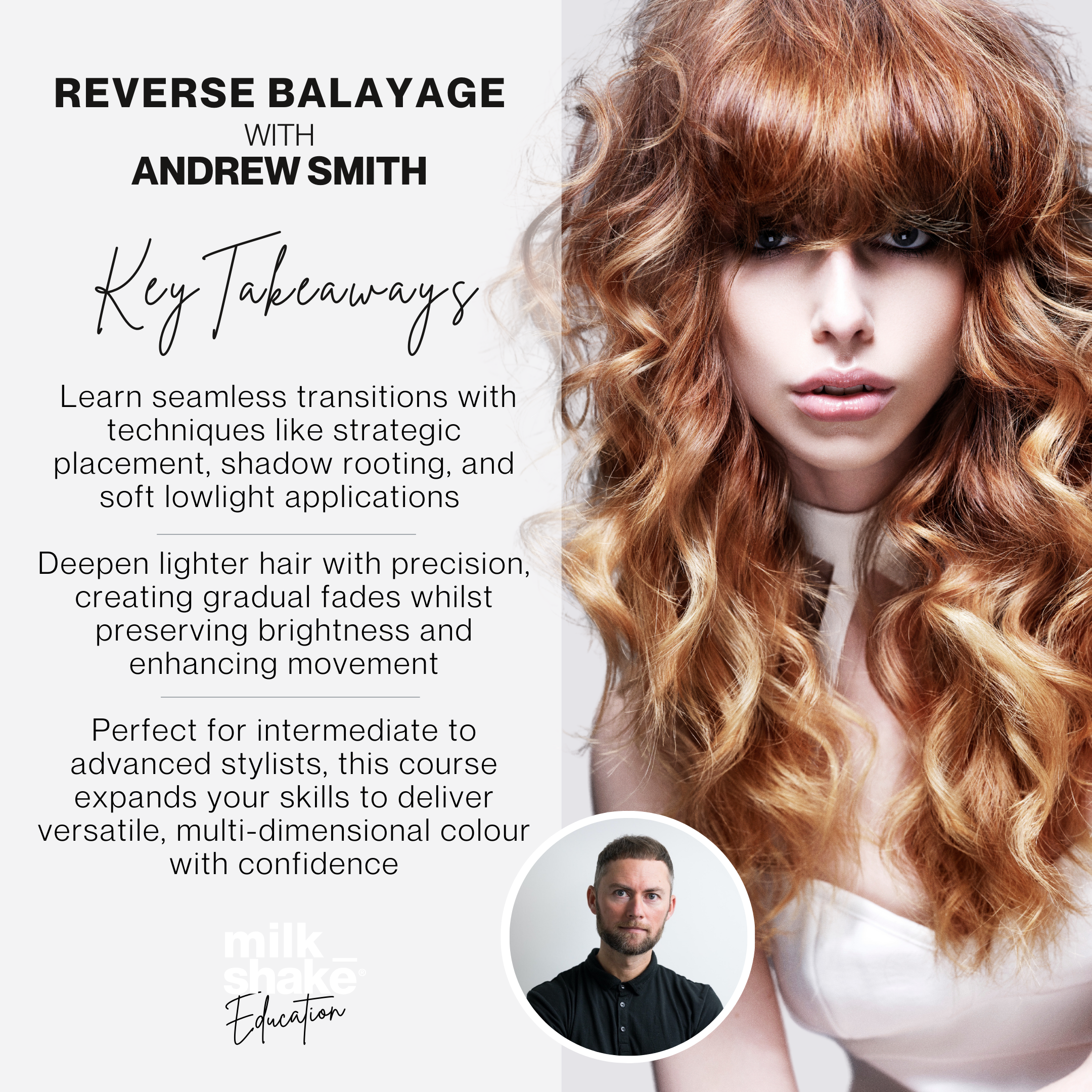 Monday 20th October - Reverse Balayage with Andrew Smith - 2pm - 5pm