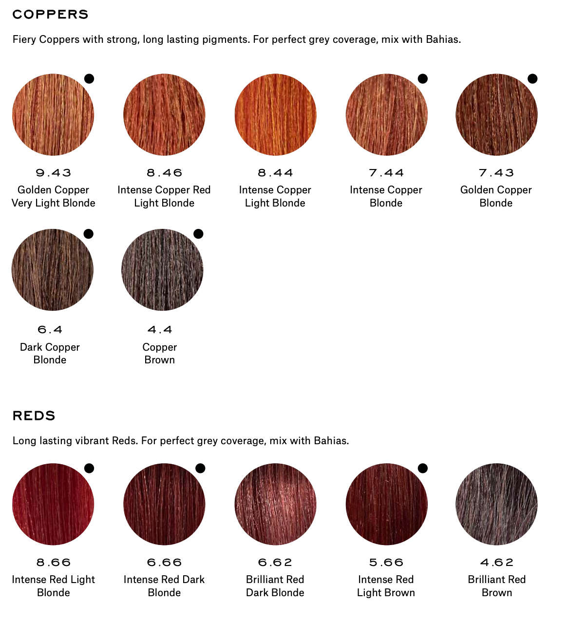 REF Permanent Colour - Coppers/Reds
