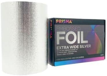 Prisma Embossed Foil - Extra Wide Silver 150mm