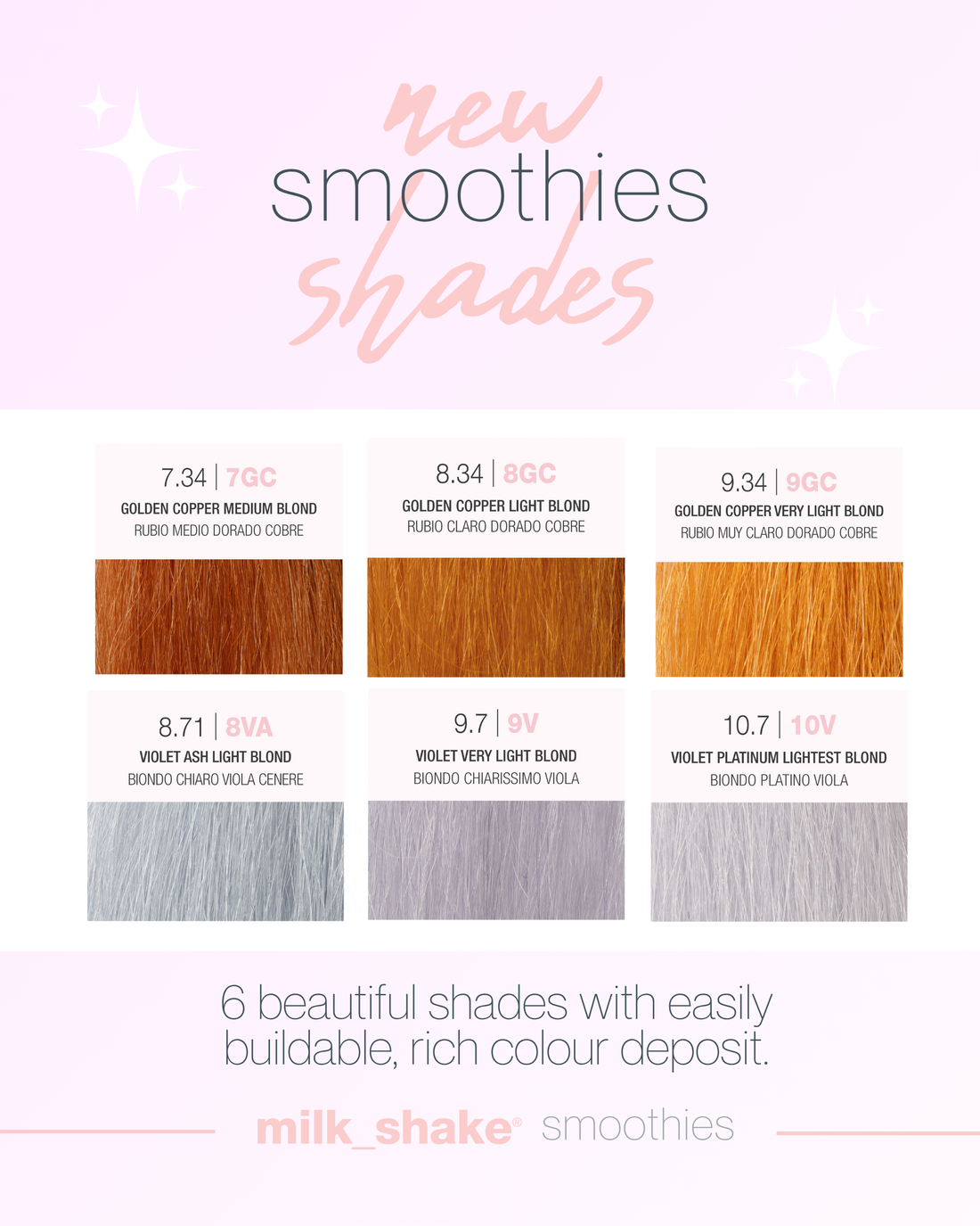 6 BRAND NEW trend setting Smoothie Shades - Intro Deal