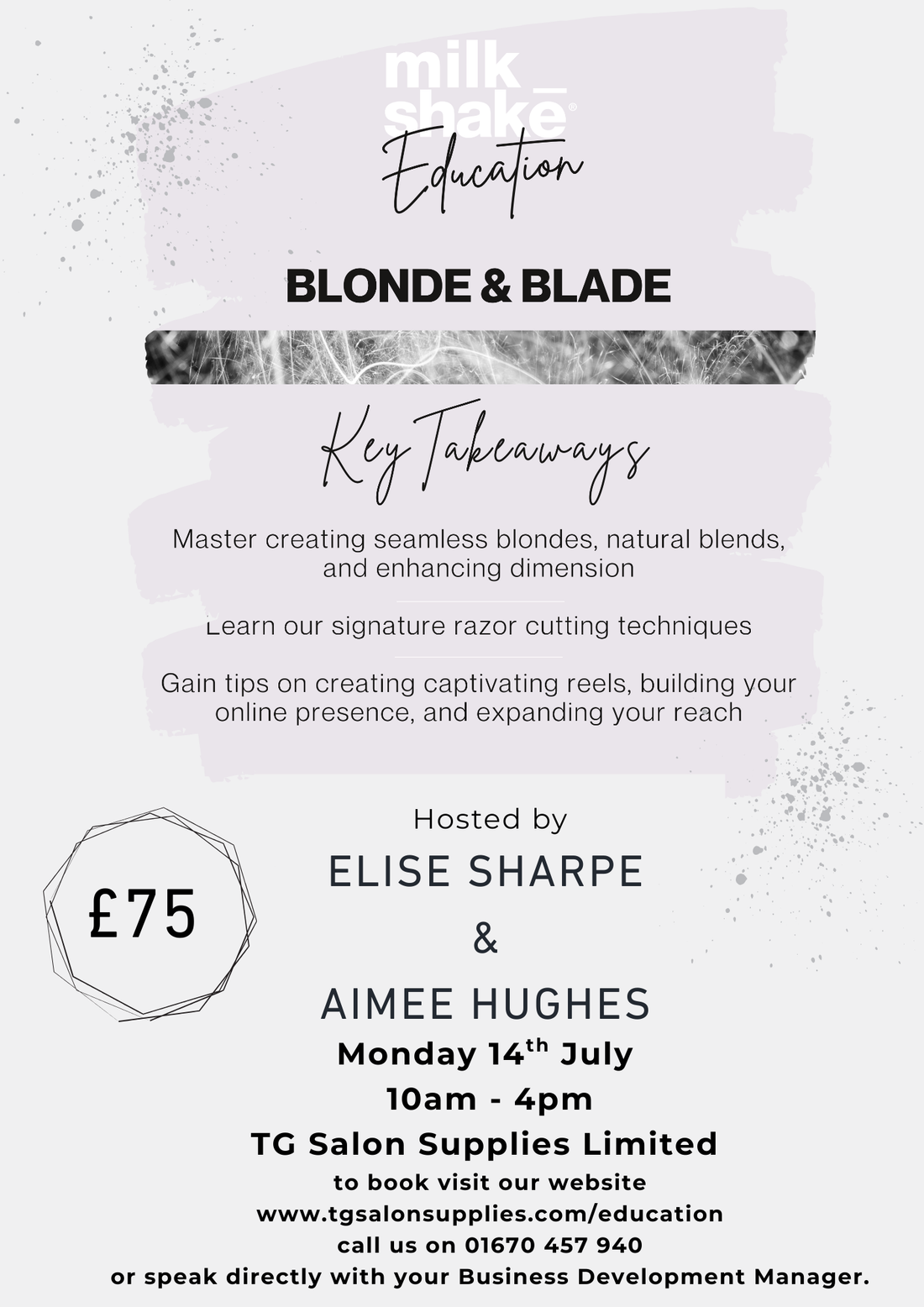 Milkshake Blonde &amp; Blade hosted by Elise Sharpe and Aimee Hughes, 10am - 4pm