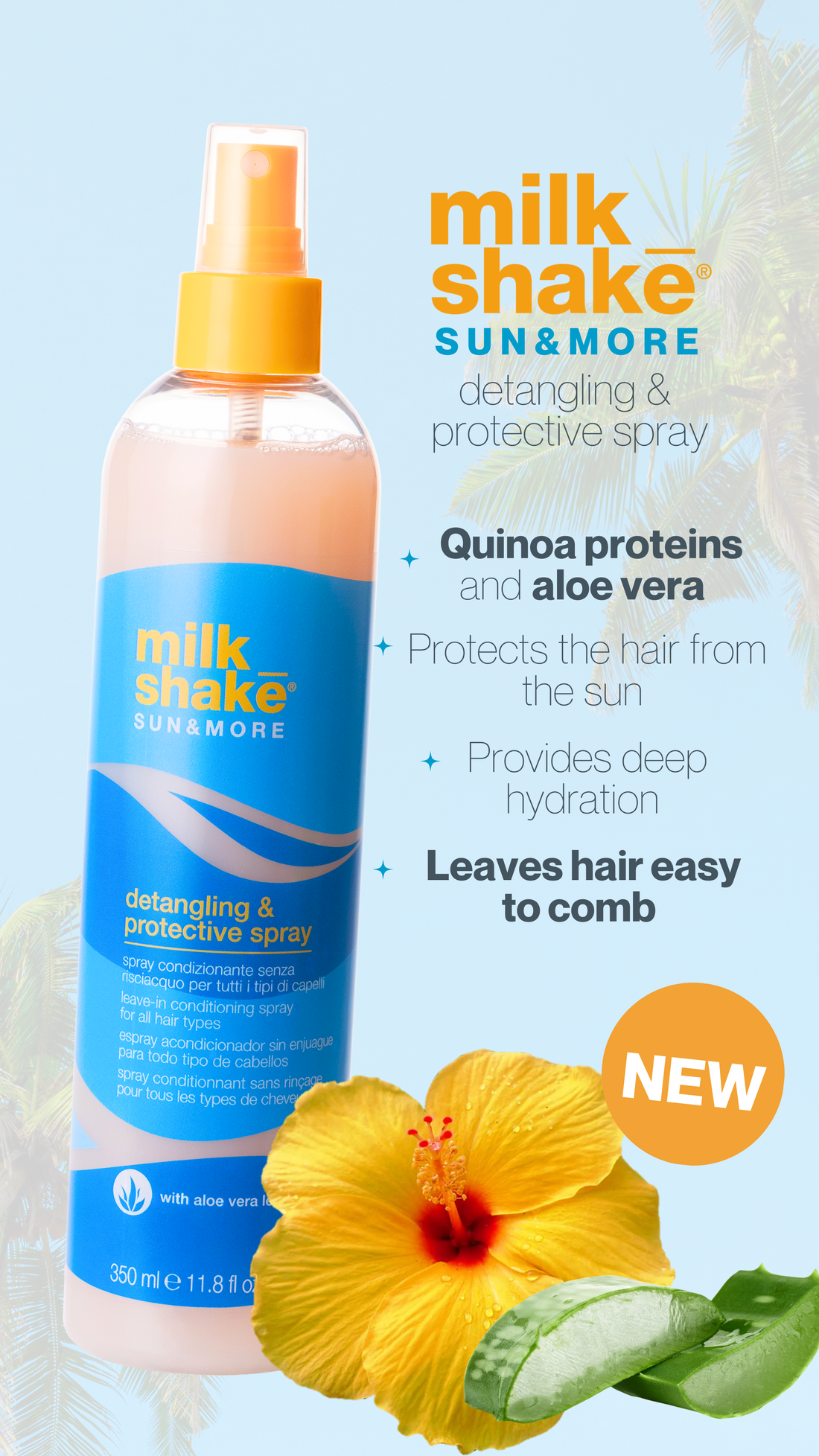 M_S SUN &amp; MORE DETANGLING &amp; PROTECTIVE SPRAY 350ML *NEW 2025*